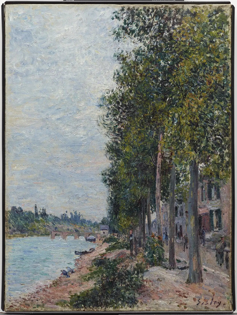Chemin le long de la Seine à Saint-Mammès - Alfred Sisley