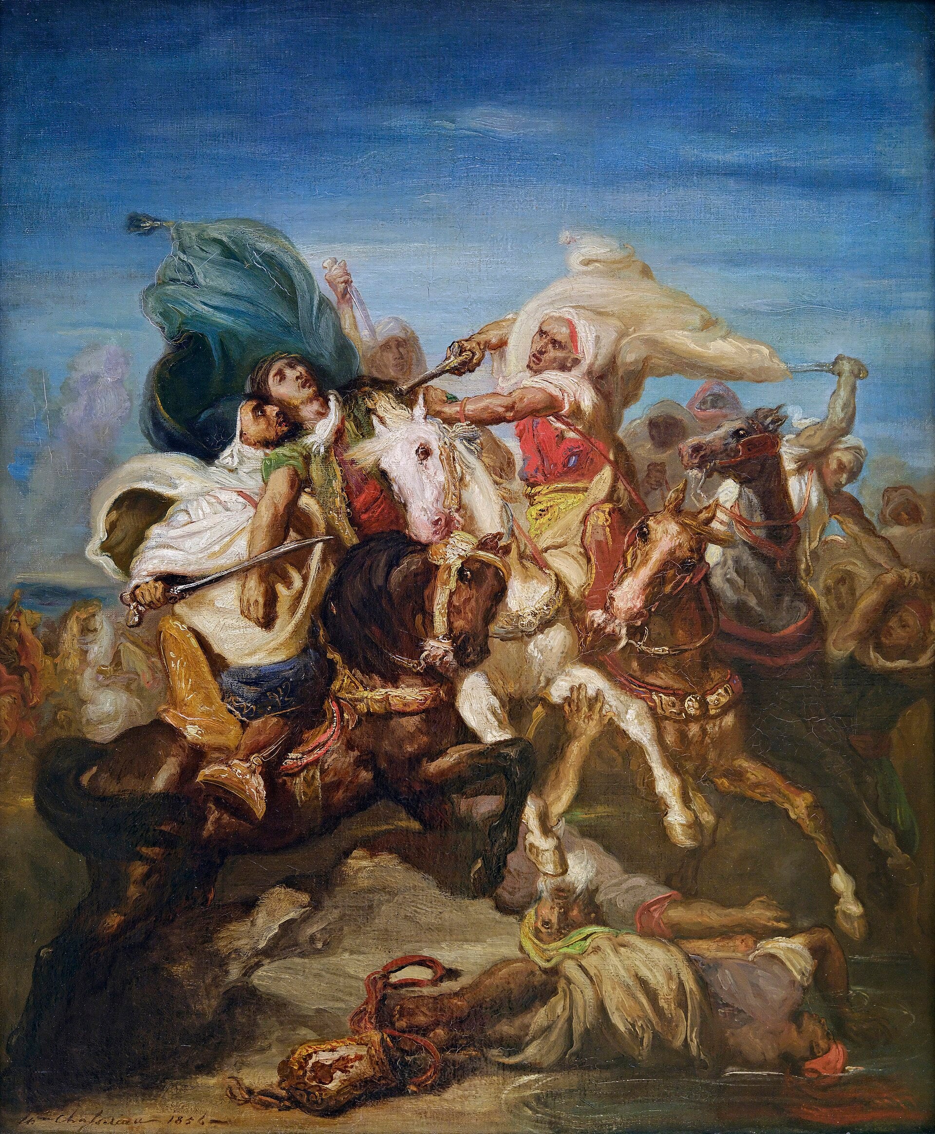 Combat de cavaliers arabes - Théodore Chassériau - Alpha Reproduction