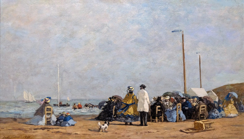 Crinolines sur la plage - Eugène Boudin