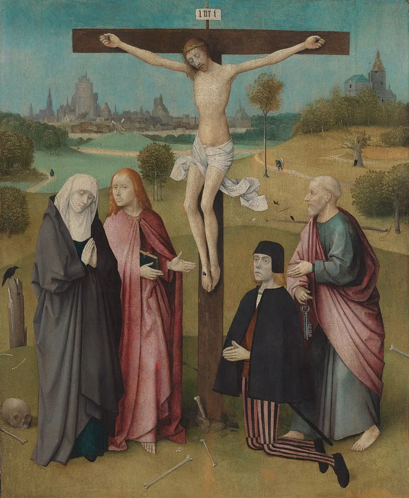 Crucifixion avec un donateur - Hieronymus Bosch