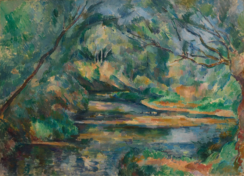 Eau courante en sous-bois - Paul Cézanne