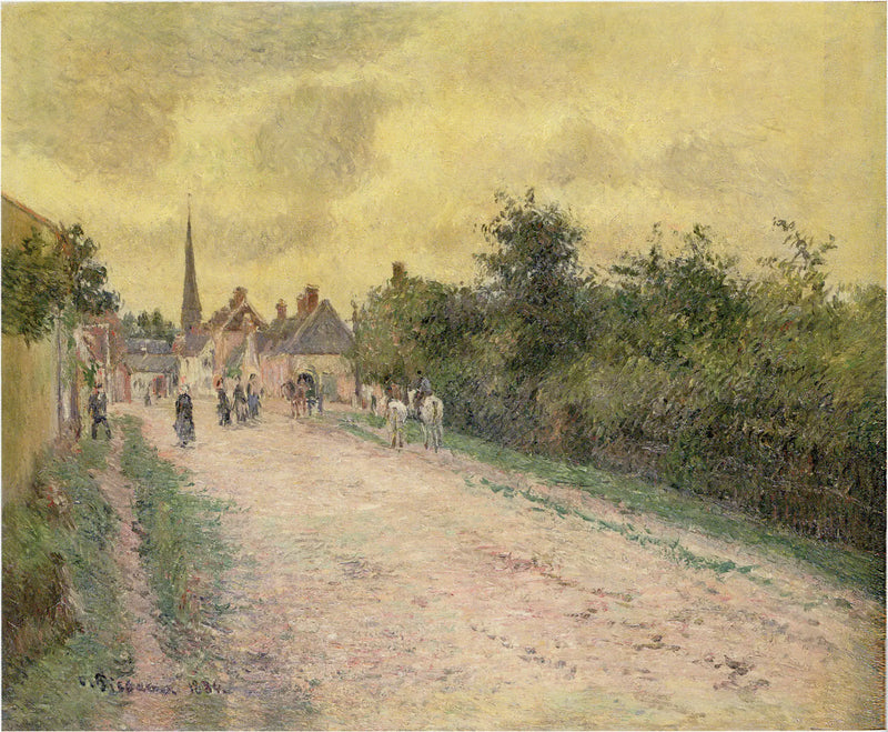 Entrée du village d'Eragny - Camille Pissarro