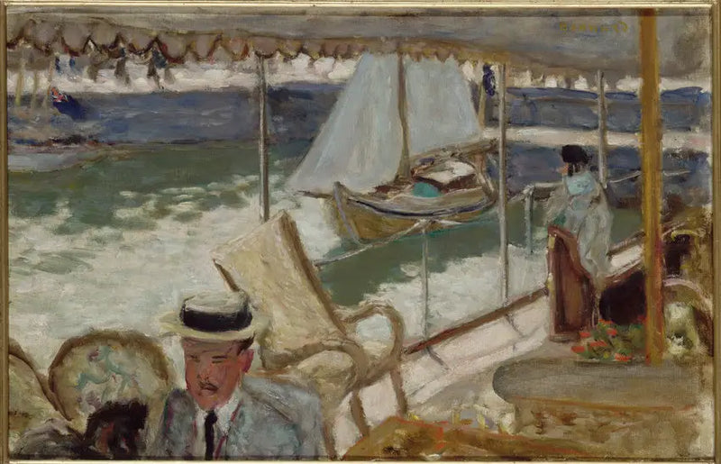En yacht - Pierre Bonnard
