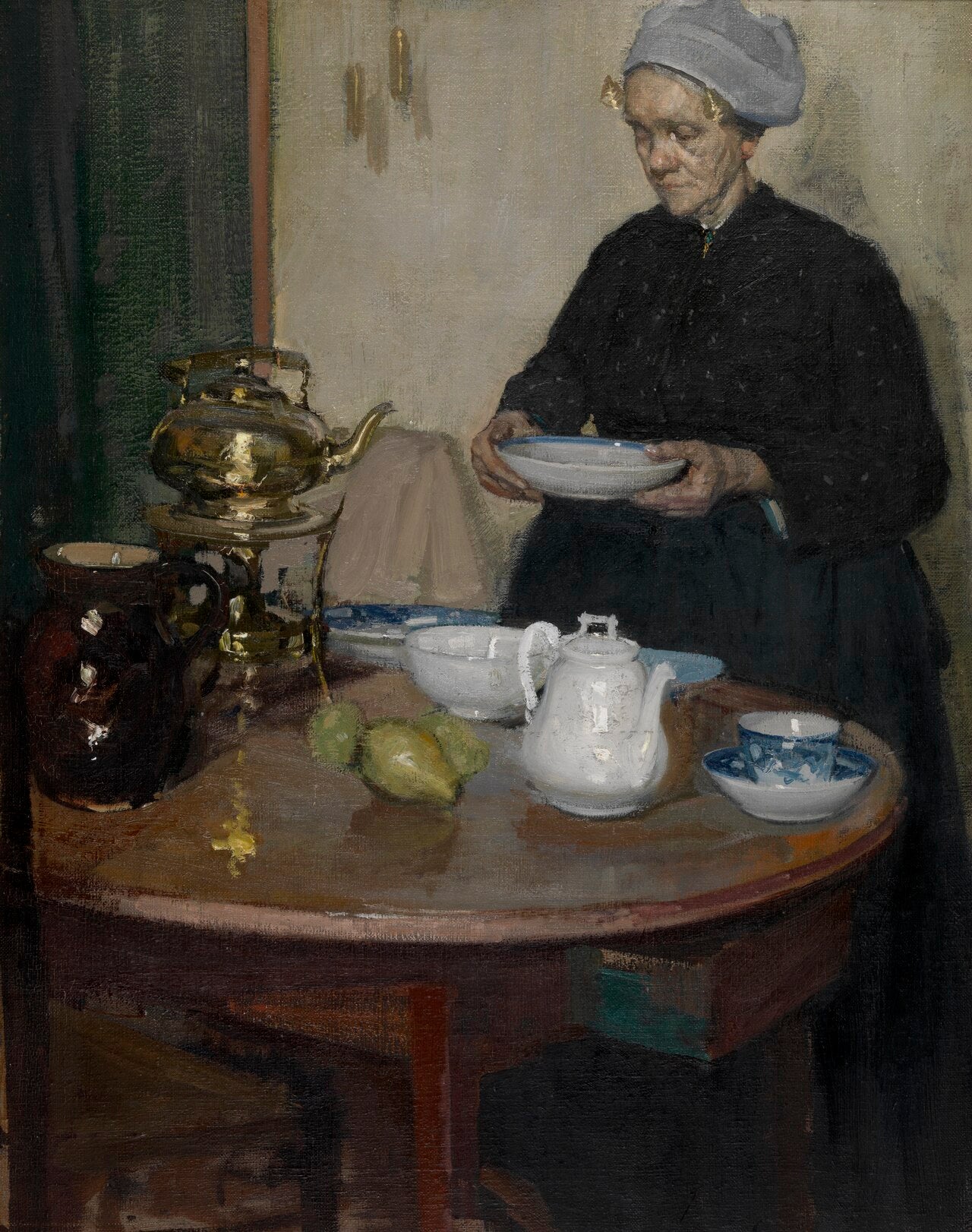 Femme à table - Richard Edward Miller