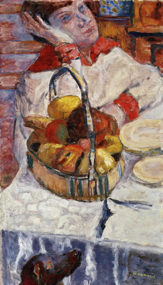 Femme au panier de fruits - Pierre Bonnard