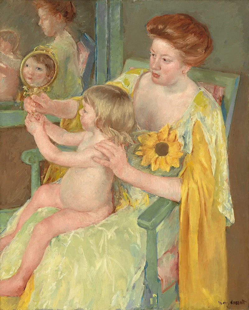 Femme au tournesol - Mary Cassatt