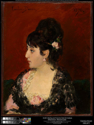 Femme espagnole de profil (Eva Gonzales ?) - Carolus-Duran