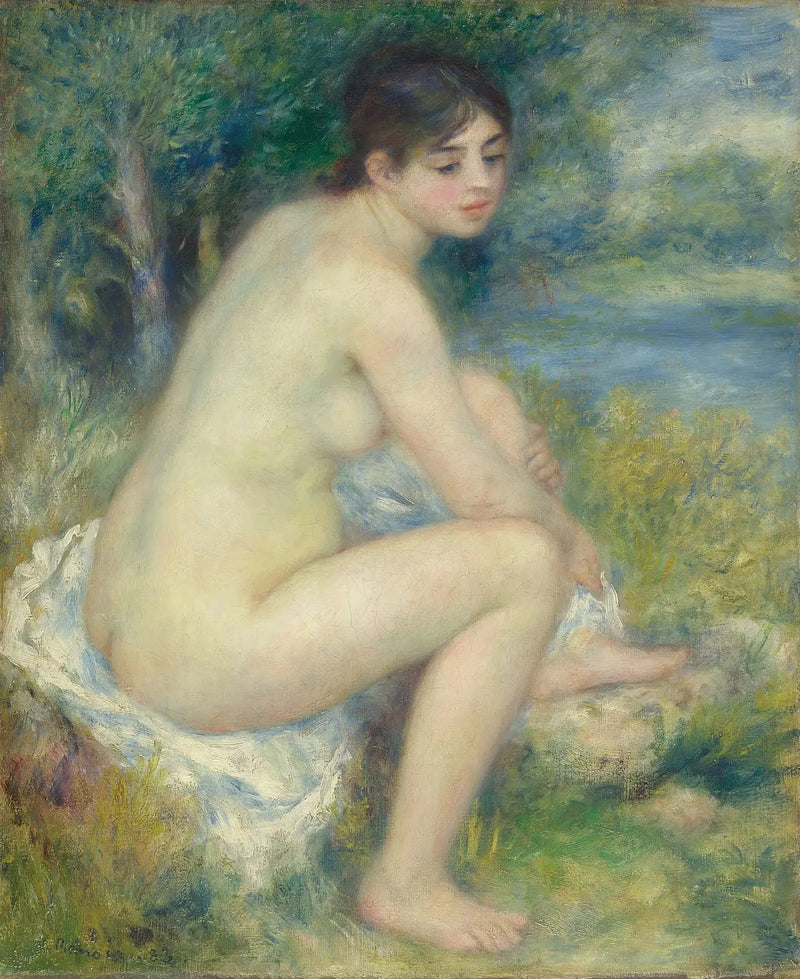 Femme nue dans un paysage - Pierre-Auguste Renoir