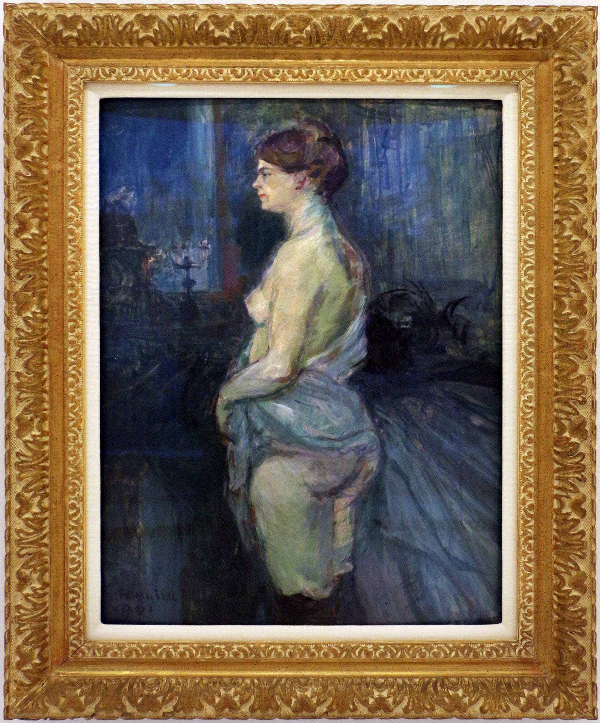 Femme retroussant sa chemise - Henri de Toulouse-Lautrec