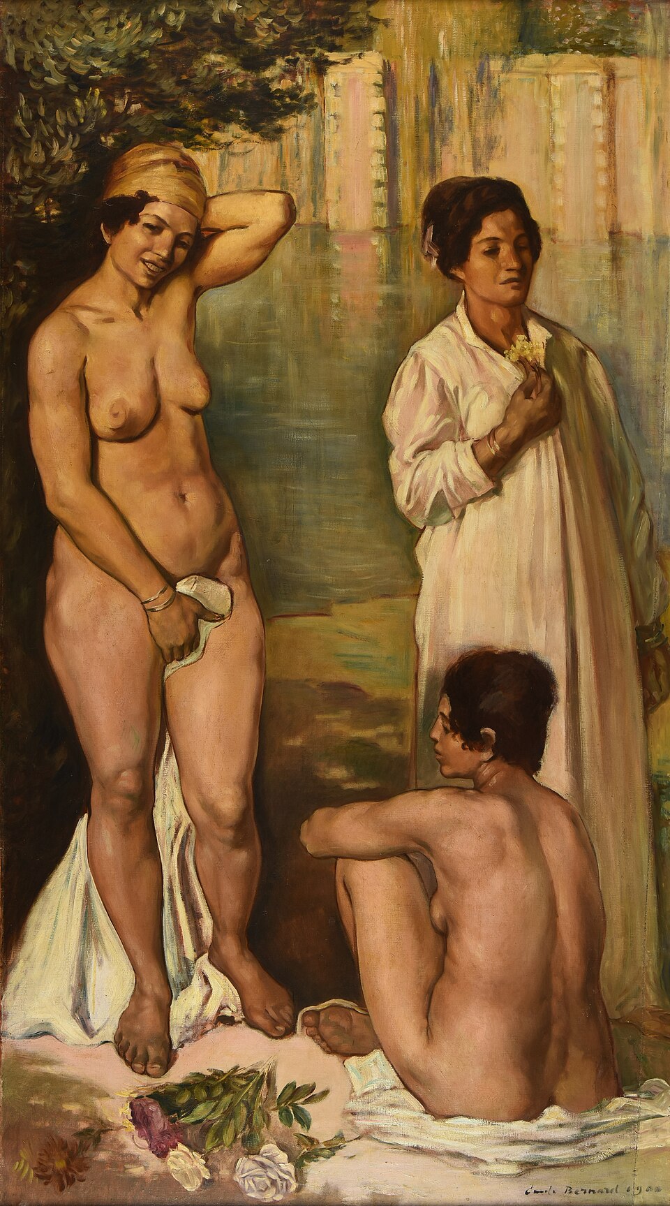 Femmes fellah au bain - Émile Bernard