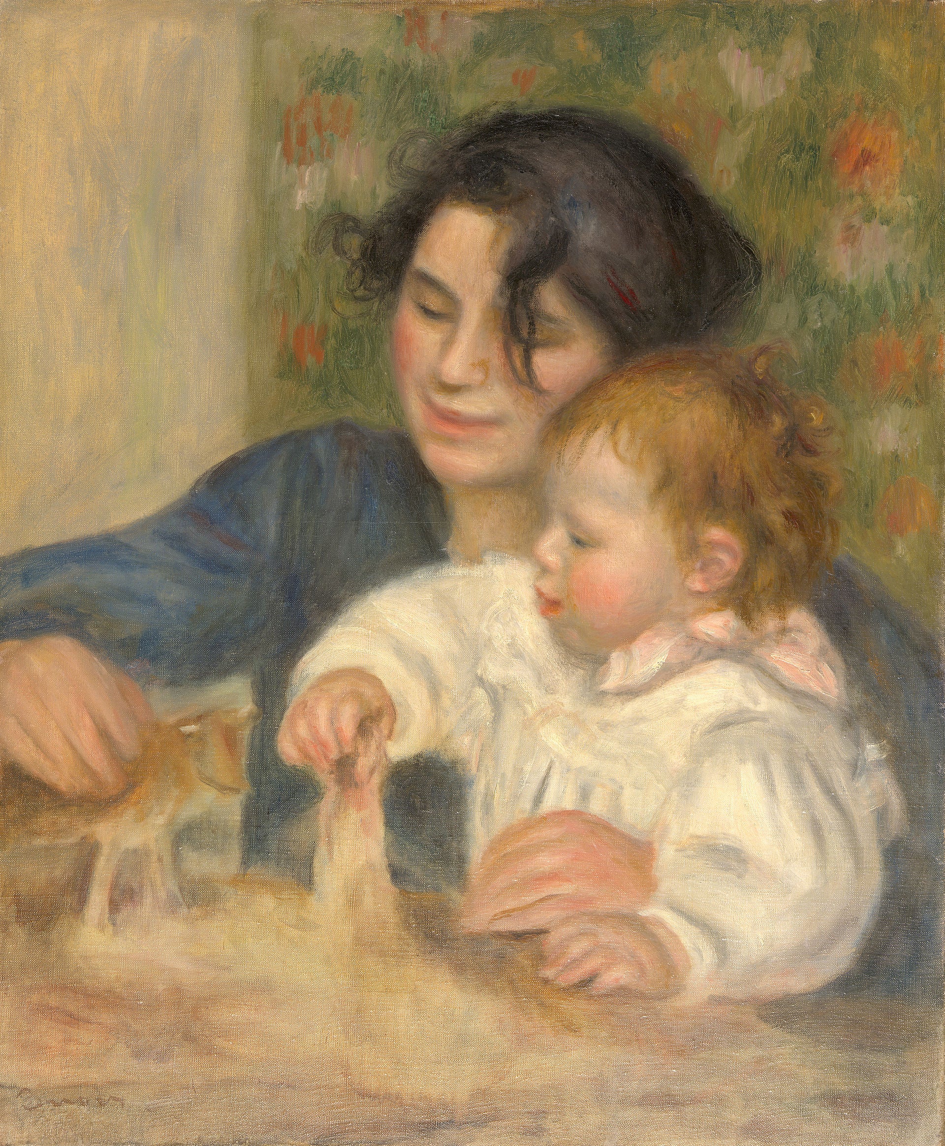 Reproduction du tableau « Gabrielle et Jean - Pierre-Auguste Renoir » par Alpha Reproduction en peinture à l’huile