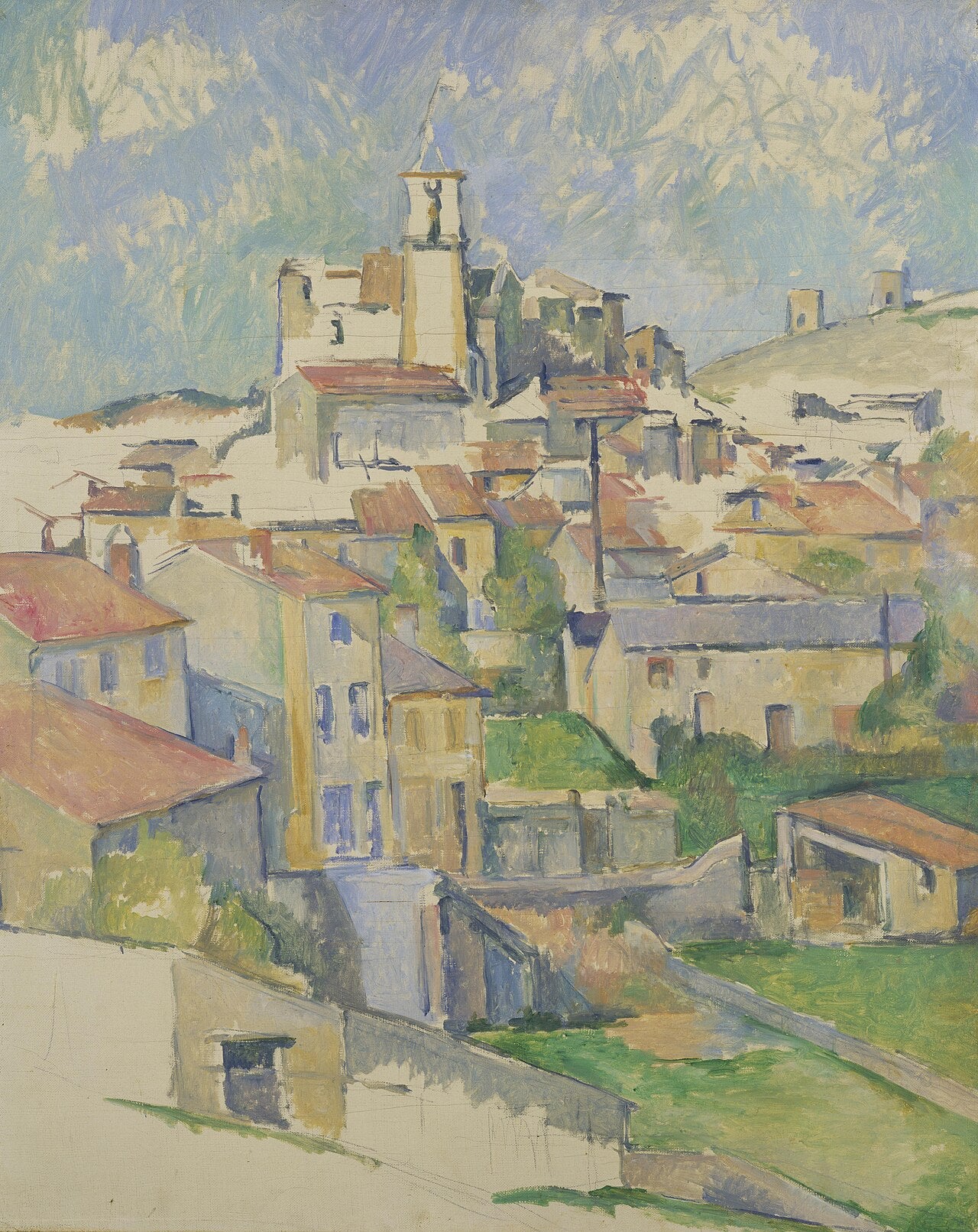 Reproduction du tableau « Gardanne (vue verticale) - Paul Cézanne » par Alpha Reproduction en peinture à l’huile