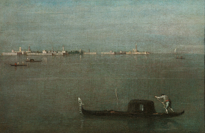 Gondoles sur la lagune - Francesco Guardi