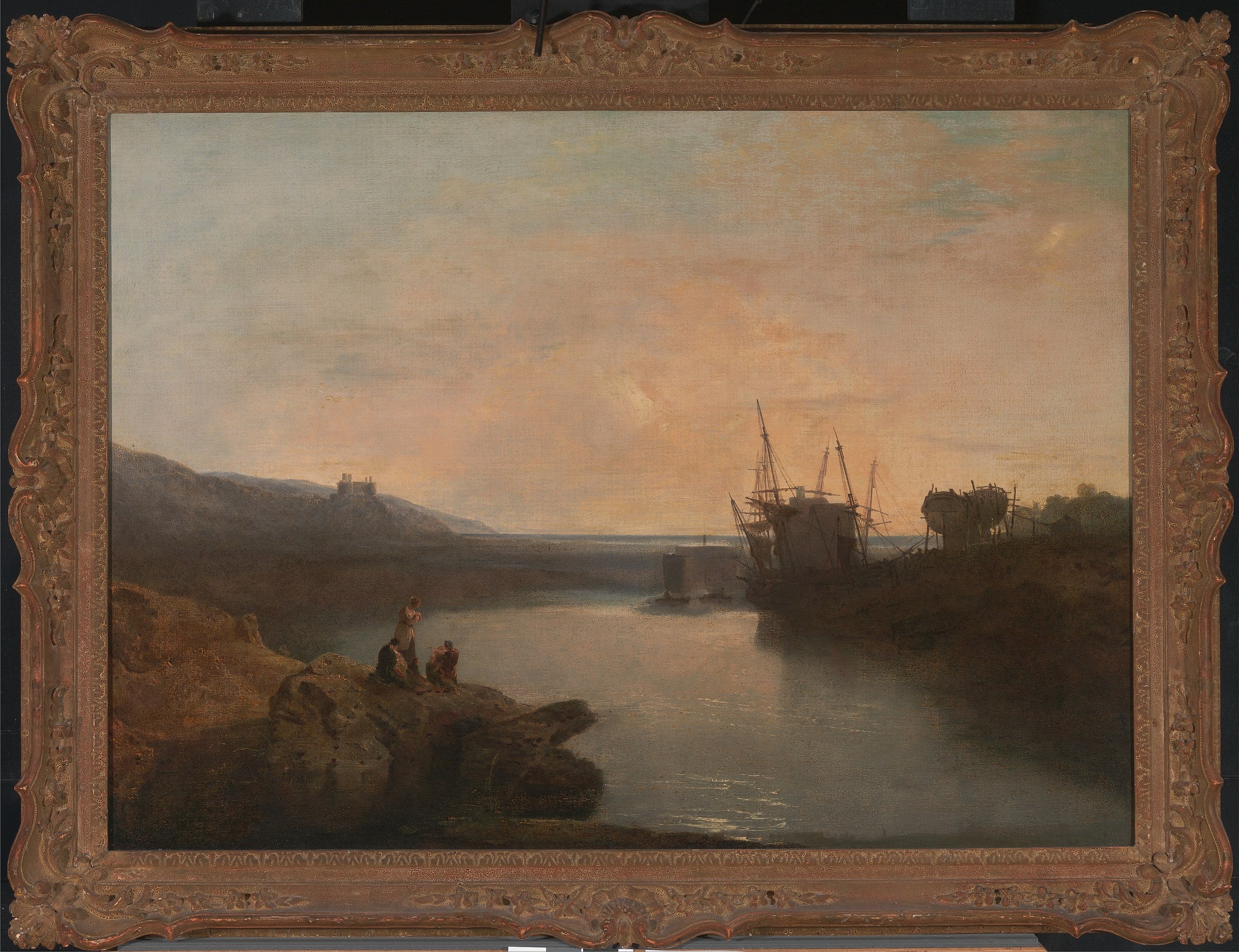 Harlech Castle, from Tygwyn Ferry, Summer's Evening Twilight - J. M. W. Turner