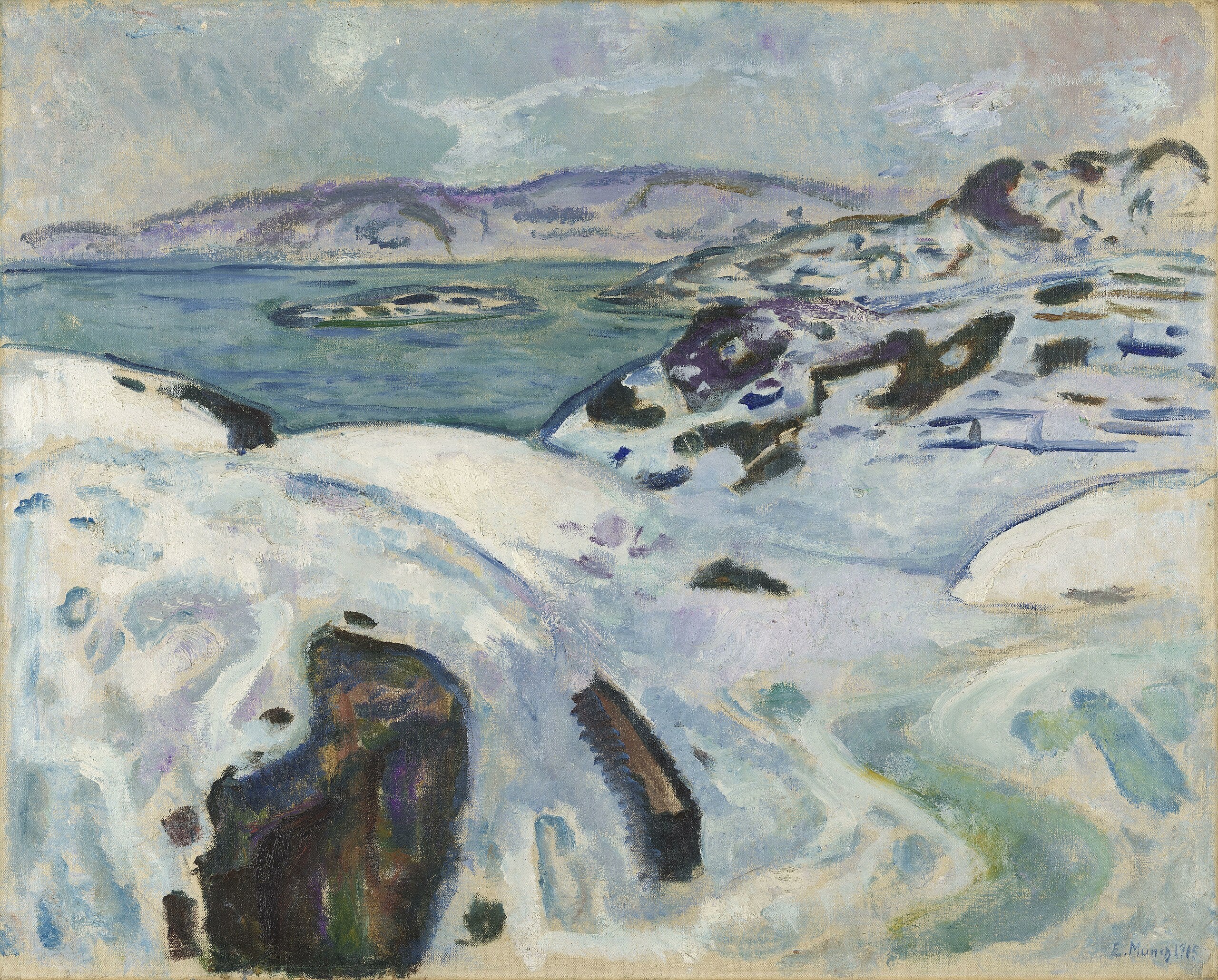 Hiver sur la côte - Edvard Munch