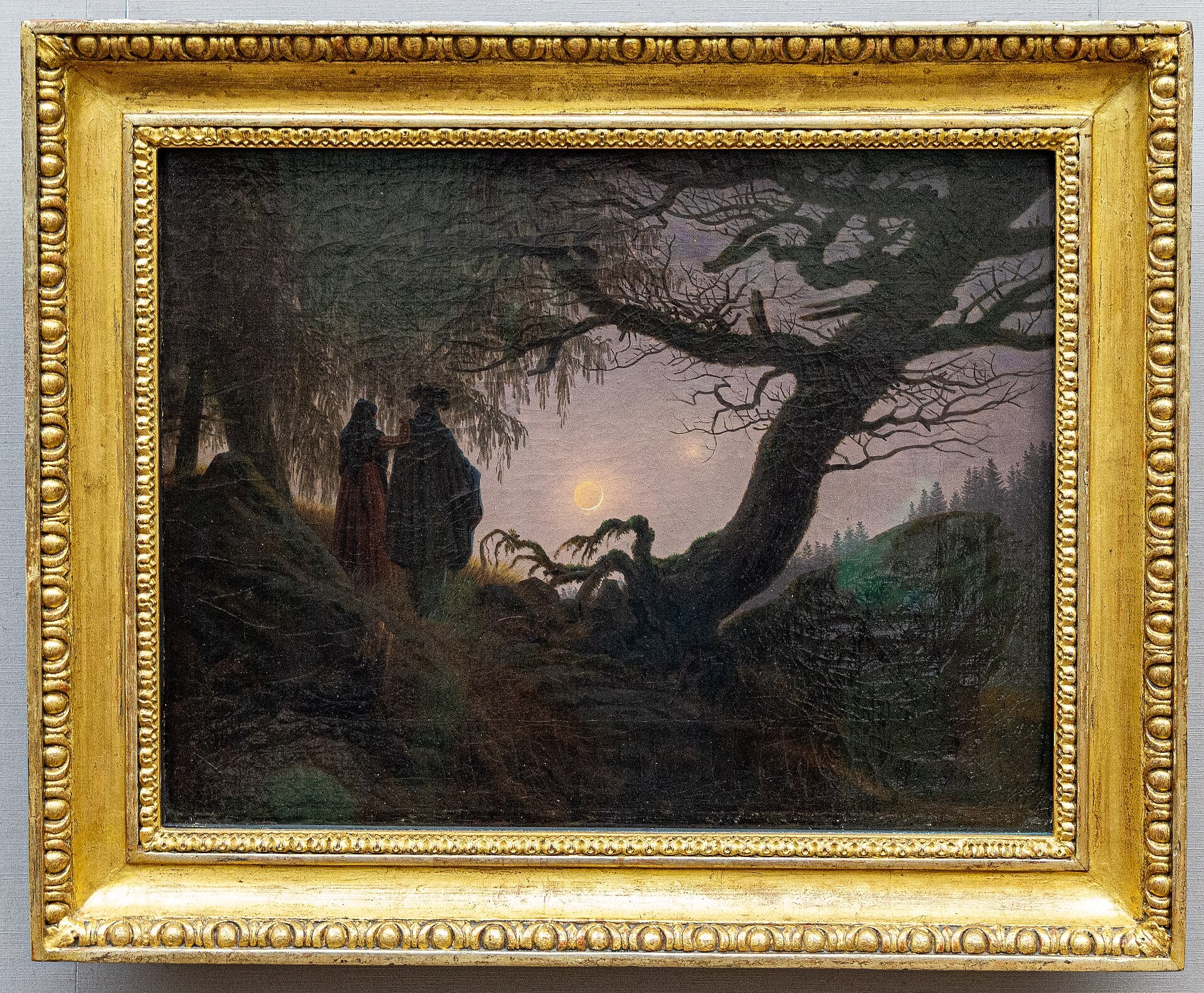 Homme et Femme contemplant la Lune - Caspar David Friedrich