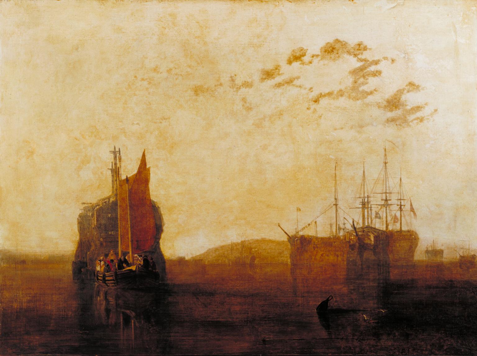 Hulks in the Tamar - J. M. W. Turner