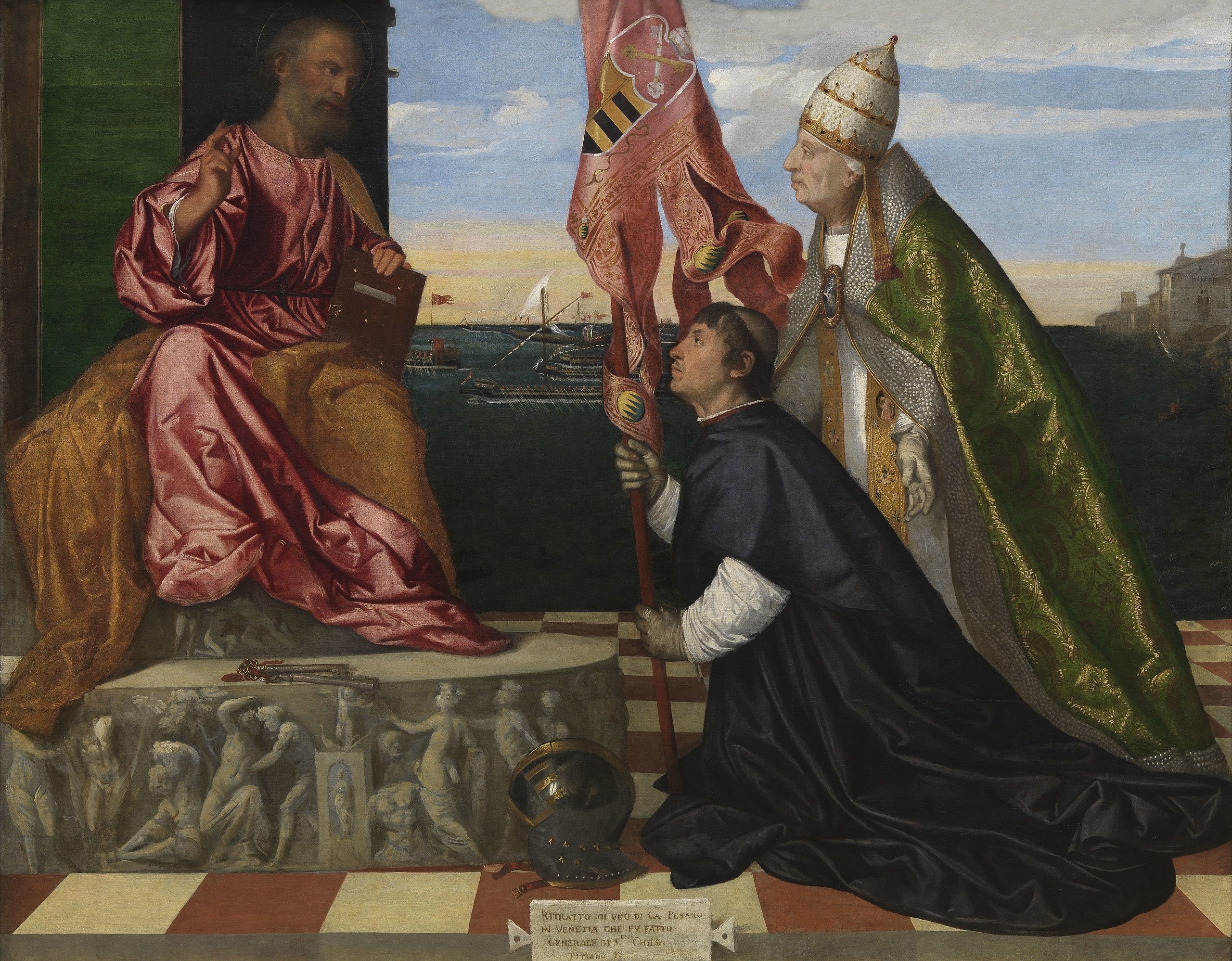 Jacopo Pesaro présentant le pape Alexandre VI à saint Pierre - Titian