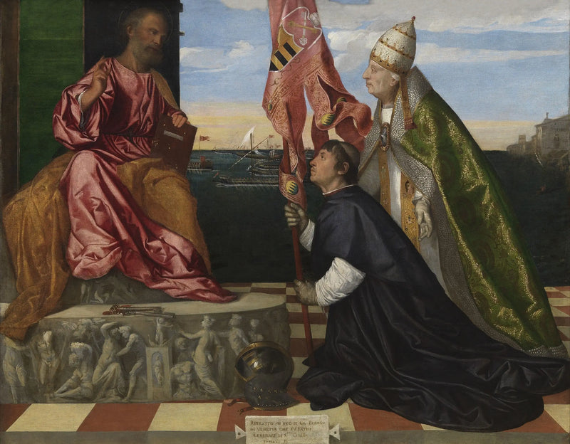 Jacopo Pesaro présentant le pape Alexandre VI à saint Pierre - Titian