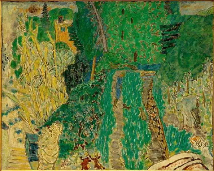 Jardin au petit pont - Pierre Bonnard
