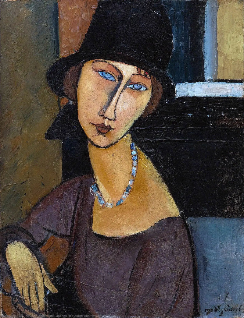 Jeanne Hébuterne au Chapeau et collier - Amedeo Modigliani