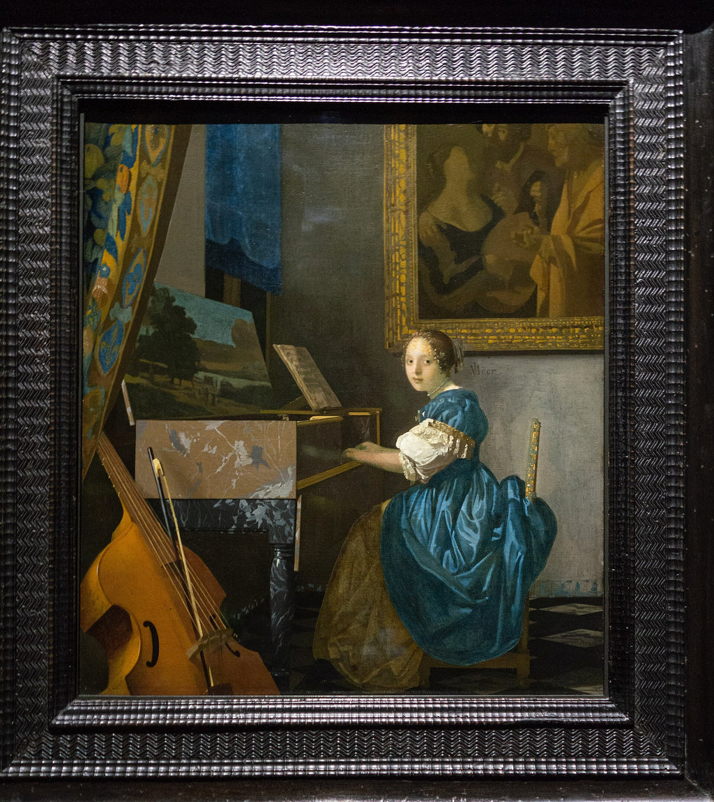 Jeune Femme jouant du virginal - Johannes Vermeer
