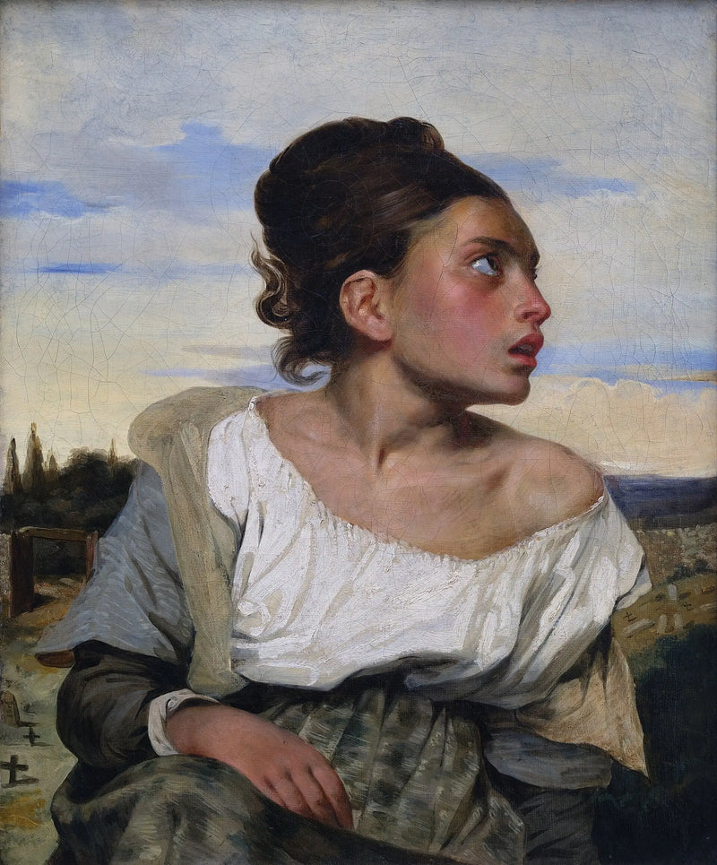 Jeune Orpheline au cimetière - Eugène Delacroix