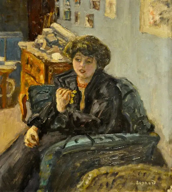 Jeune femme dans un intérieur - Pierre Bonnard