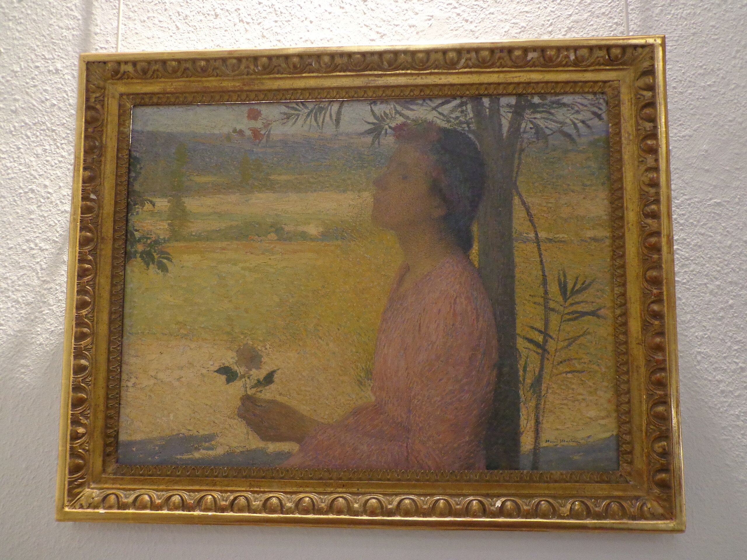 Jeune fille à la rose - Henri-Jean Guillaume Martin