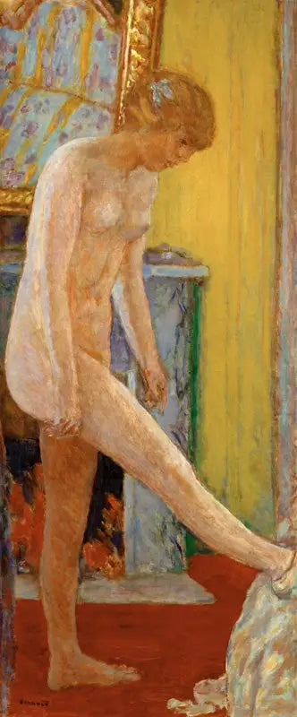 Jeune fille nue devant la cheminée - Pierre Bonnard