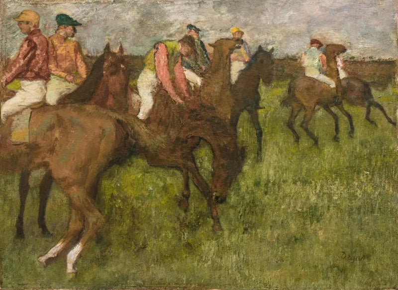 Jockeys avant la course - Edgar Degas