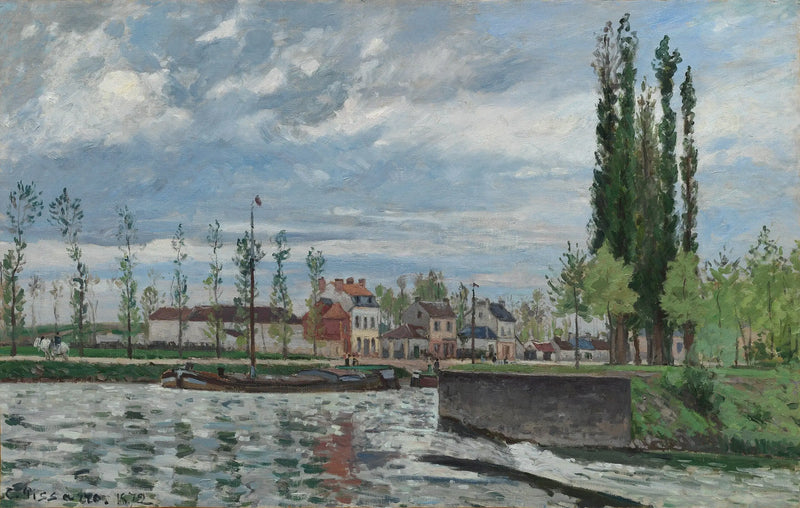L'Écluse à Pontoise - Camille Pissarro
