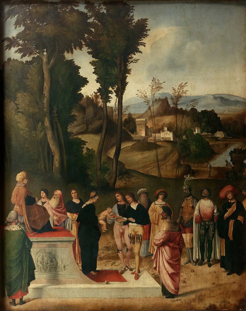 L'Épreuve du feu de Moïse - Giorgione