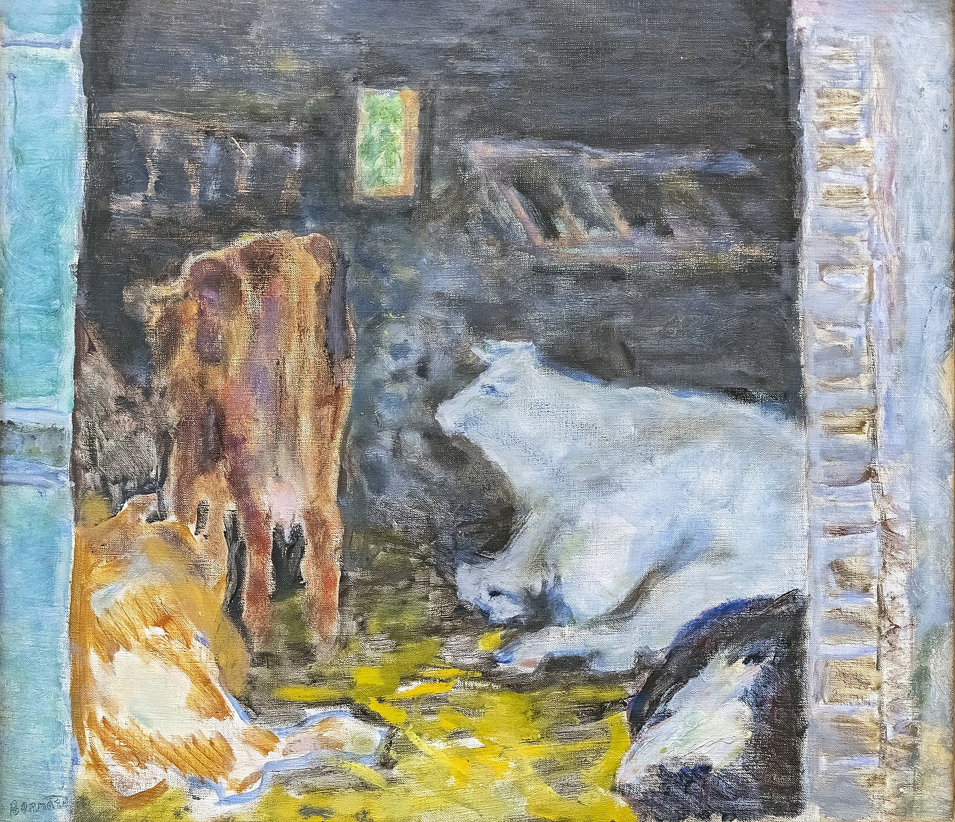 Reproduction du tableau « L'Étable - Pierre Bonnard » par Alpha Reproduction en peinture à l’huile