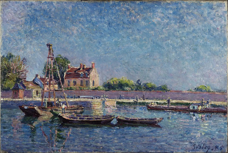 L'écluse de Saint-Mammès - Alfred Sisley