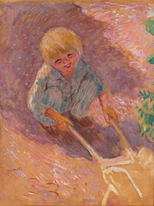 Reproduction du tableau « L'enfant à la brouette, étude - Pierre Bonnard » par Alpha Reproduction en peinture à l’huile