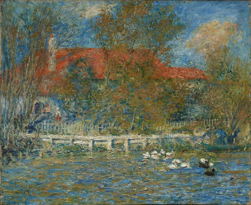 L'étang de canard - Pierre-Auguste Renoir