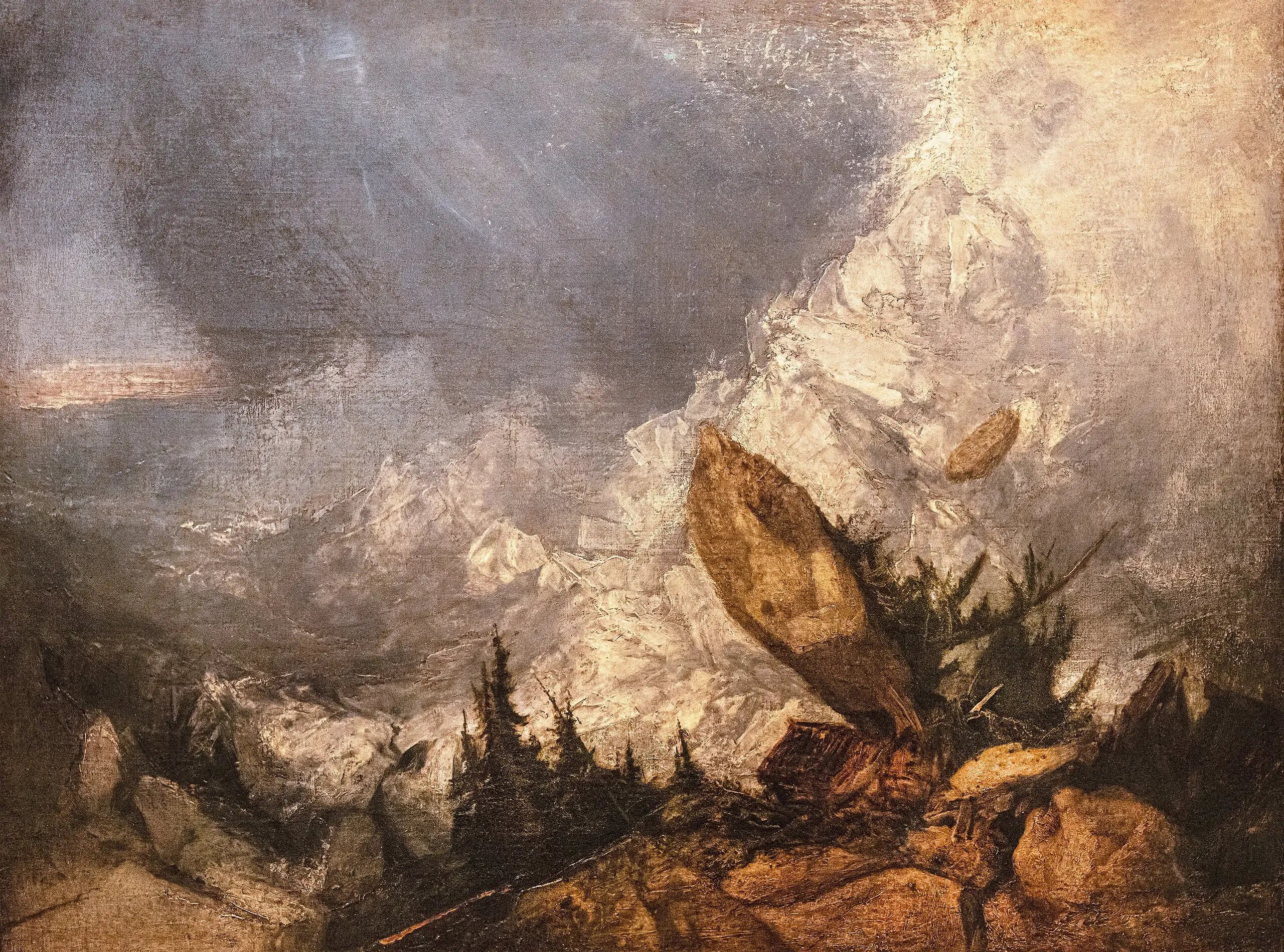 La Chute d’une avalanche dans les Grisons - J. M. W. Turner - Alpha Reproduction