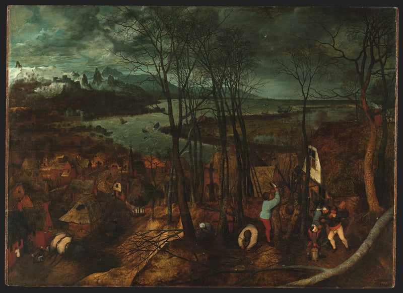 La Journée sombre - Pieter Brueghel the Elder