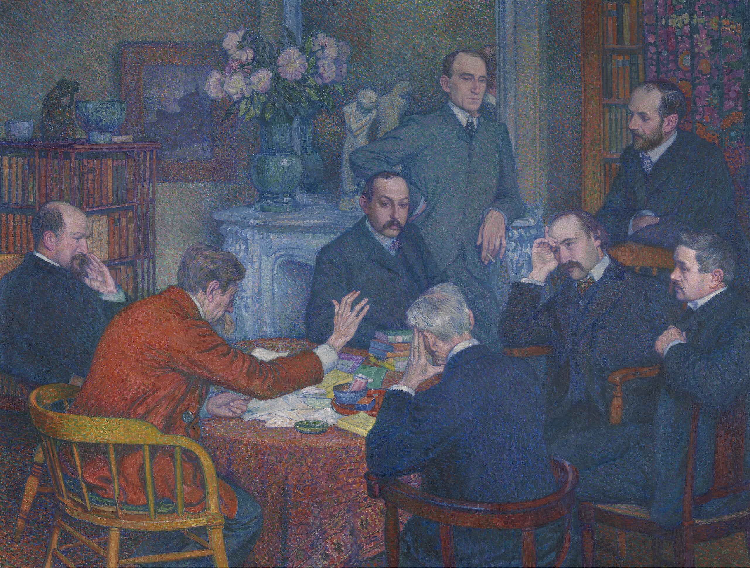 La Lecture d'Émile Verhaeren - Théo van Rysselberghe