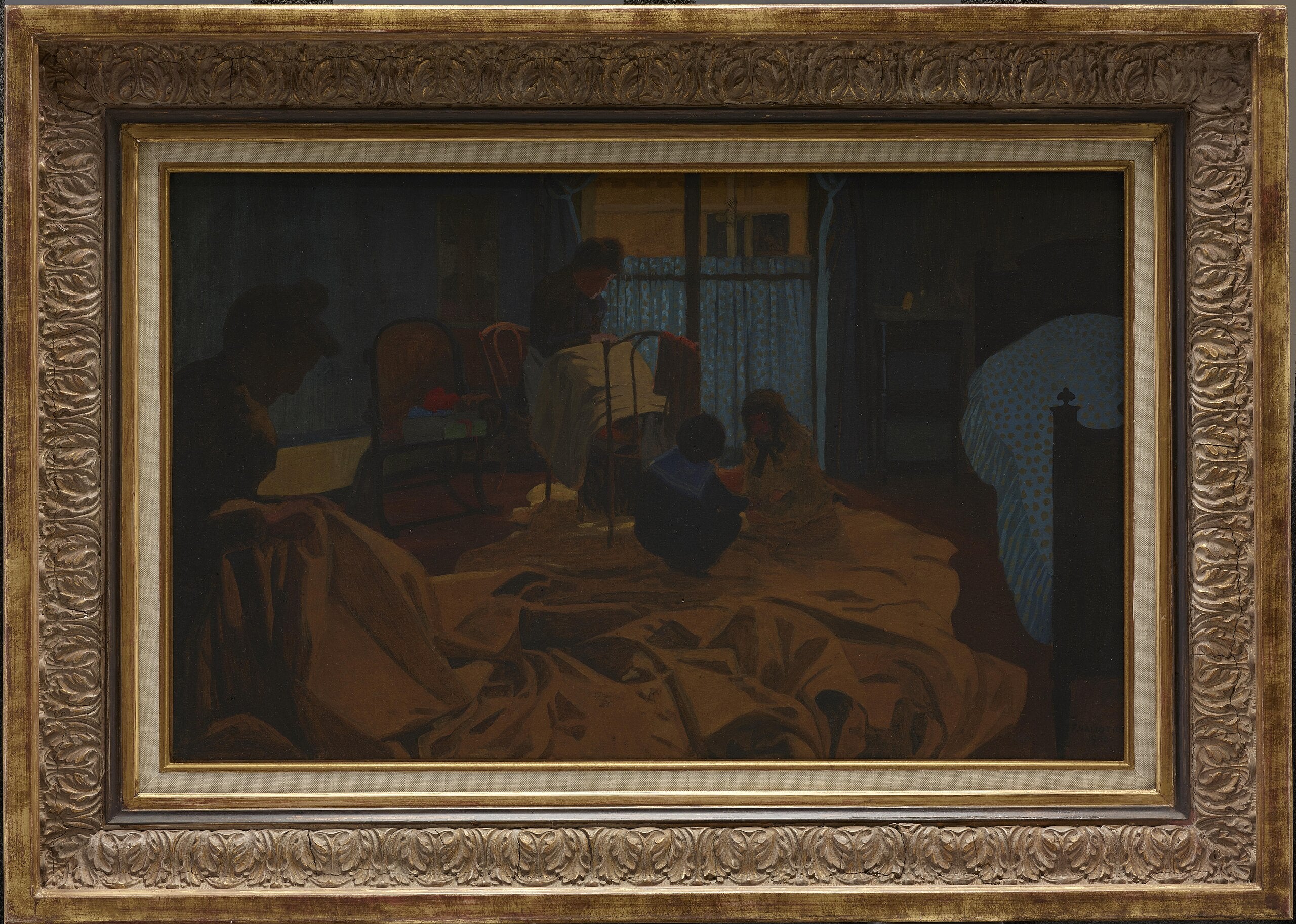 La Lingère, Chambre Bleue - Félix Vallotton