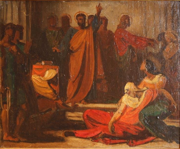 La Mort de Saphira - Léon Bonnat