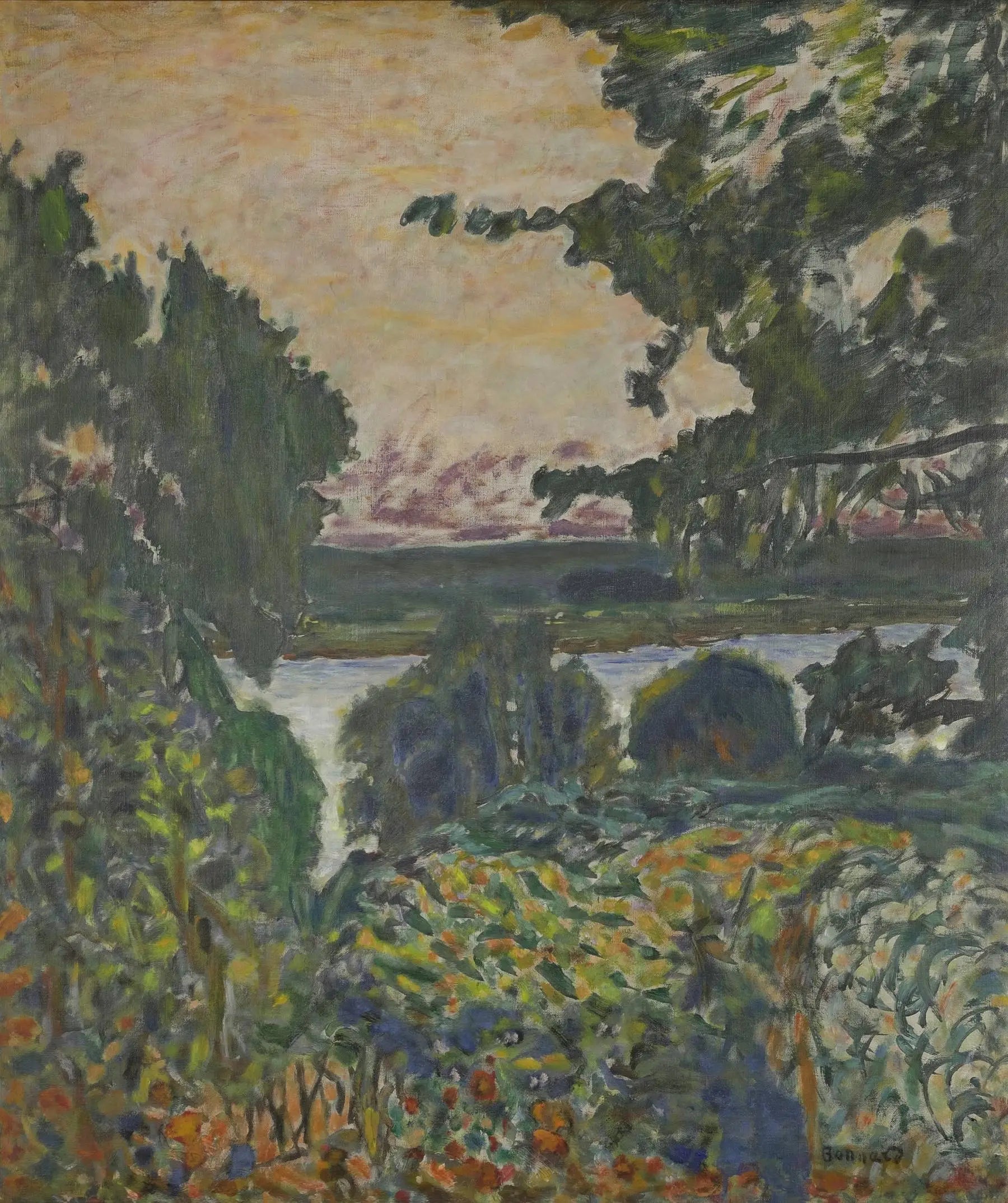 Reproduction du tableau « La Seine à Vernon - Pierre Bonnard » par Alpha Reproduction en peinture à l’huile