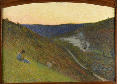 La Vallée du Vert au crépuscule - Henri-Jean Guillaume Martin