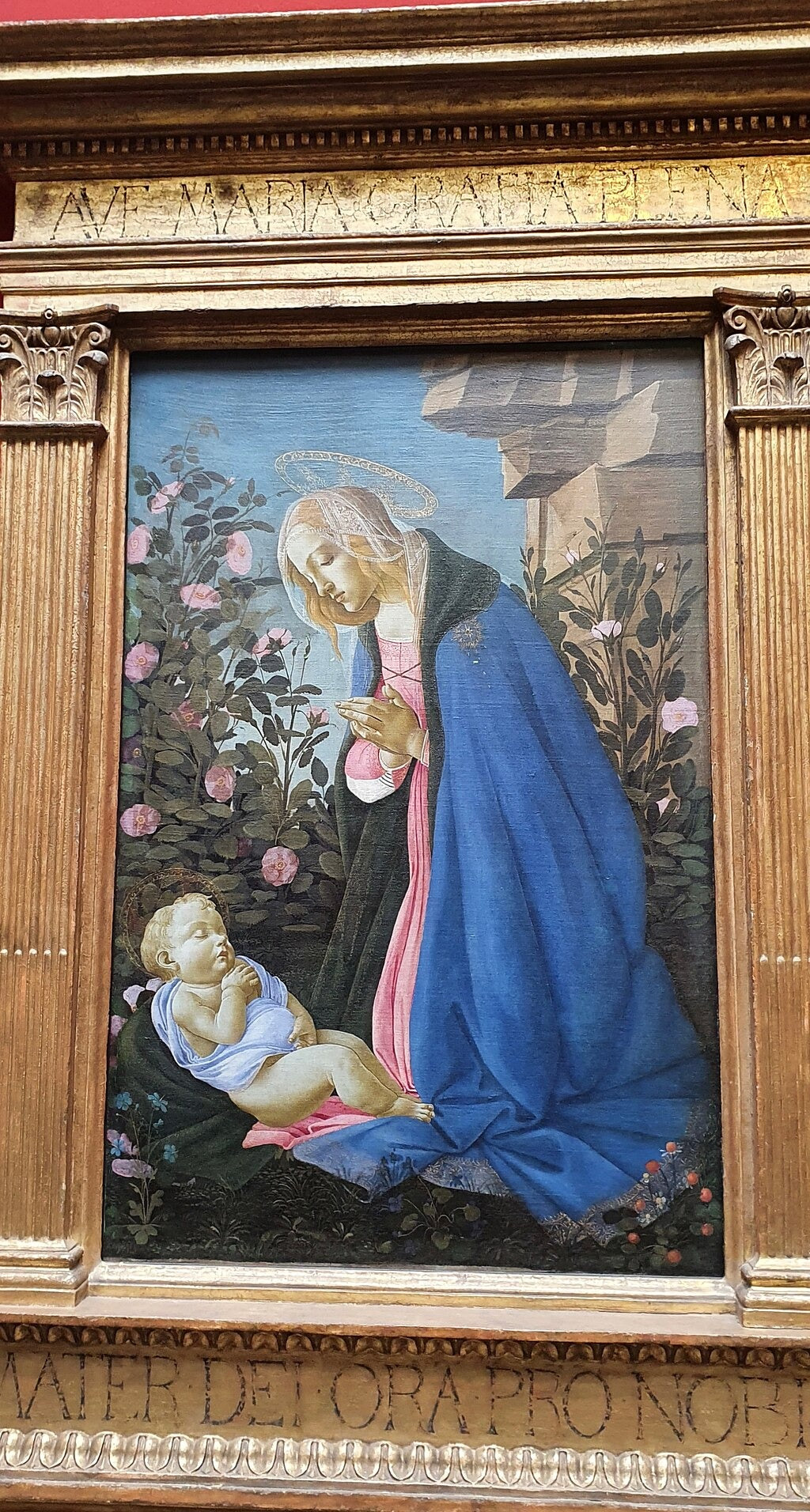 La Vierge adorant l'Enfant Jésus endormi - Sandro Botticelli