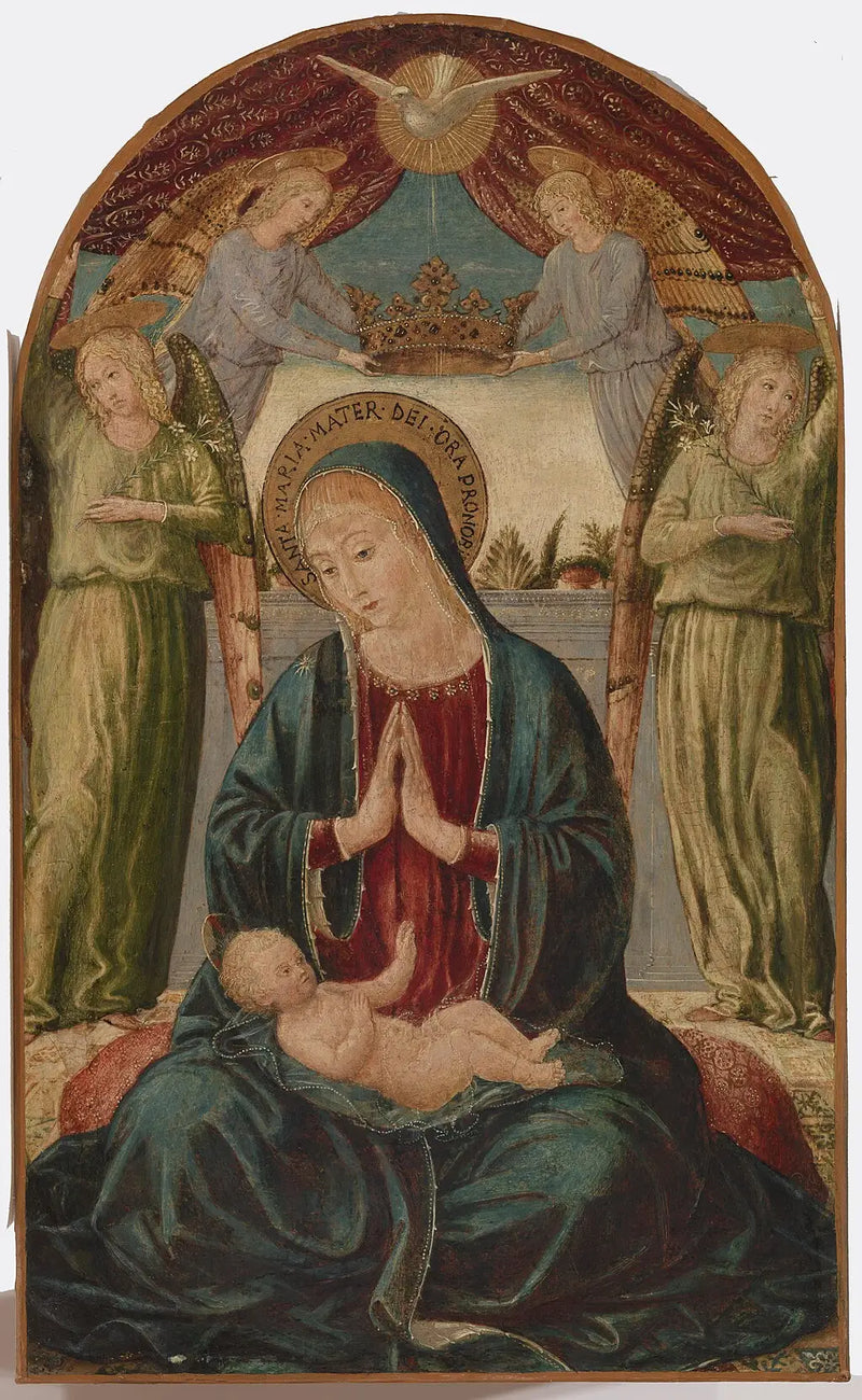 La Vierge à l'Enfant avec des anges - Benozzo Gozzoli