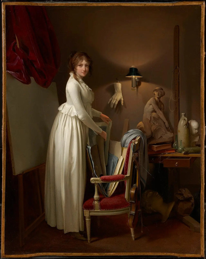 La femme de l'artiste dans son atelier - Louis-Léopold Boilly