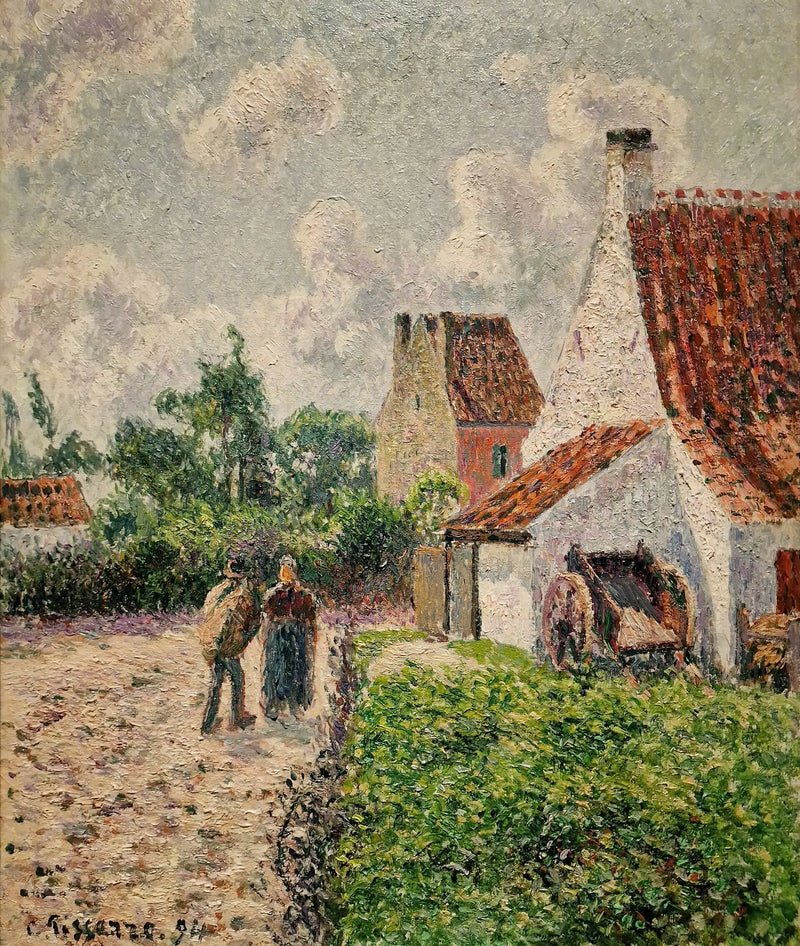 La maison rose à Knokke - Camille Pissarro