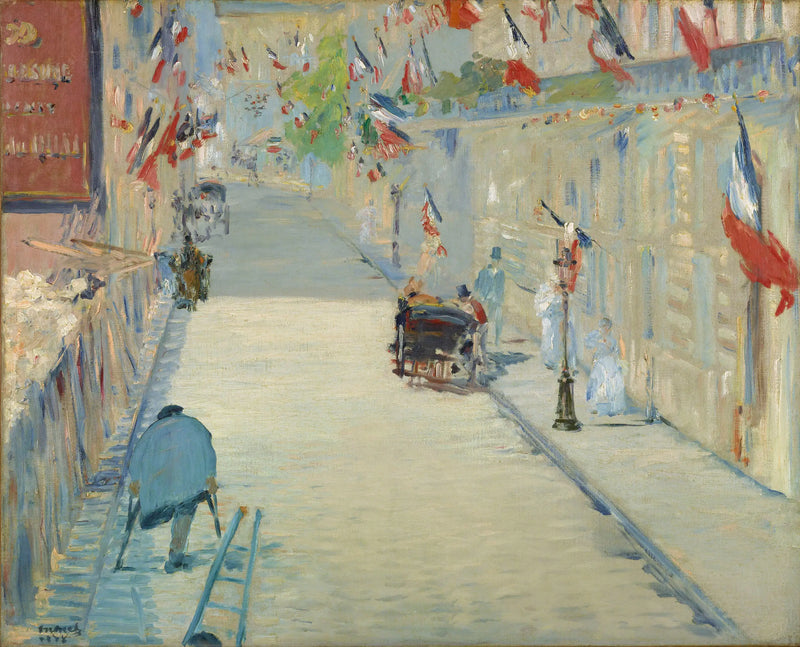 La rue Mosnier aux drapeaux - Édouard Manet