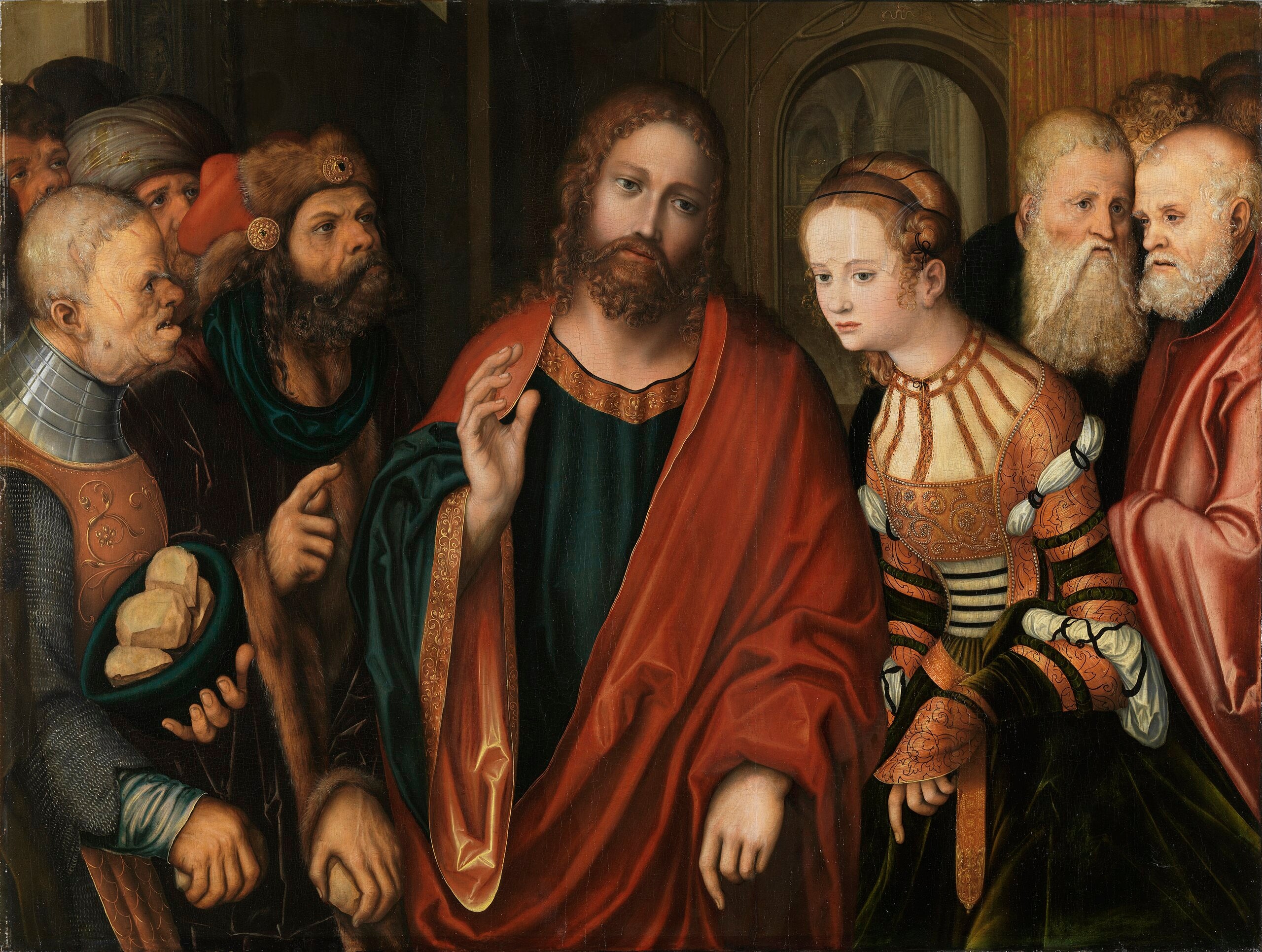 Le Christ et la femme adultère - Lucas Cranach the Elder